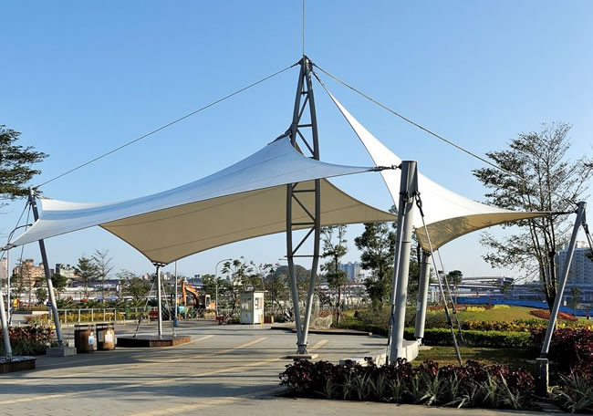 膜結構景觀棚